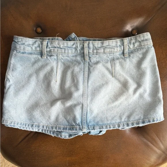We The Free Light Blue Denim Skirt - Picture 4 of 5